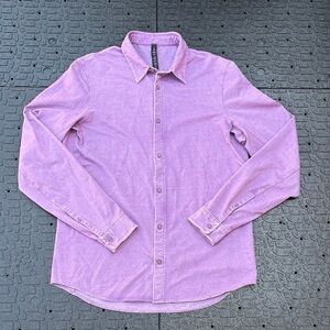 lululemon athletica Commission Men’s Lavender Button-Down Shirt size M